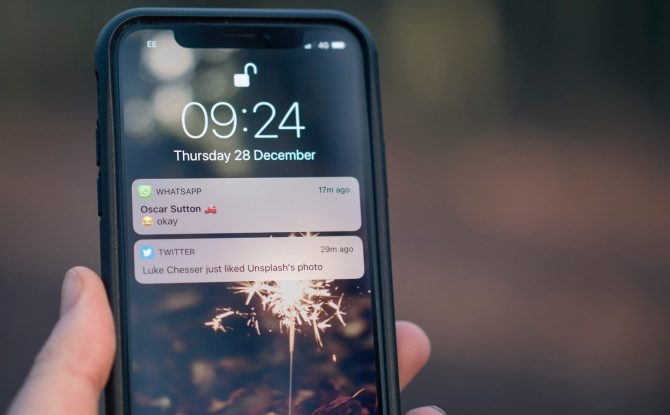 Iphone with two push messages