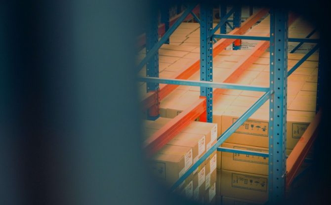 Warehouse with lots of packages