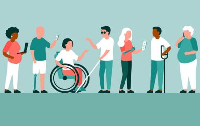 People with various disabilities