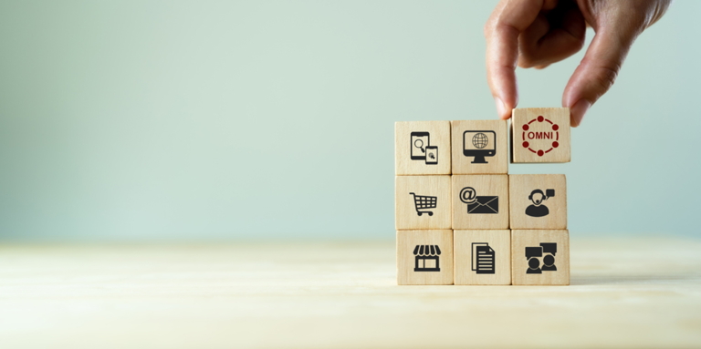 Nine building blocks stacked on top of each other with different technical symbols ...