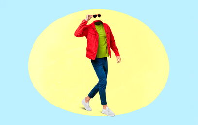 Headless person with sunglasses – visual metaphor for headless commerce