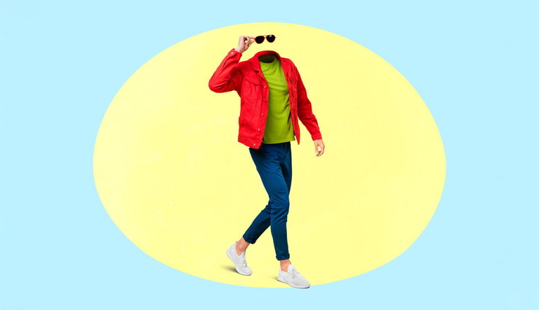 Headless person with sunglasses – visual metaphor for headless commerce