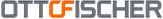 OTTO FISCHER logo with gray lettering and orange accent highlight